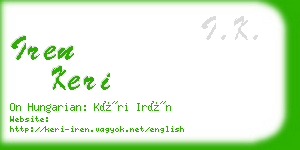 iren keri business card